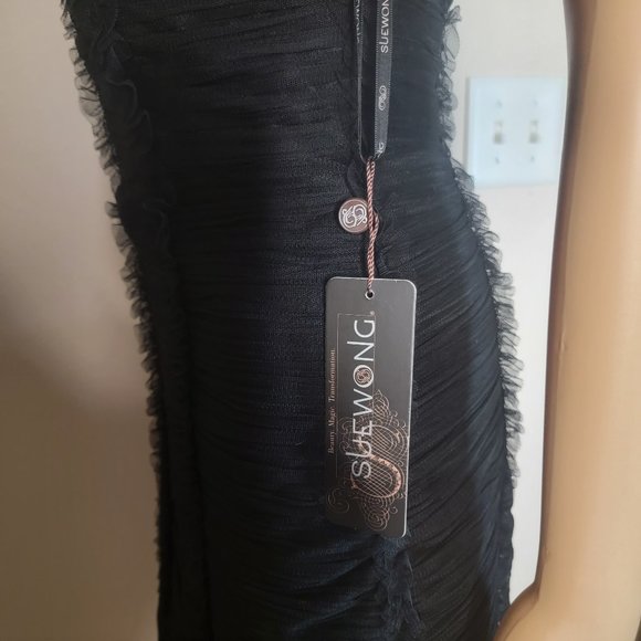 NWT Beautiful Sue Wong Dress Party Dress in Black - Picture 3 of 3